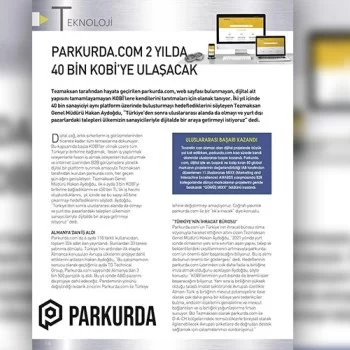 Parkurda.com 2 Yılda 40 Bin Kobi’ye Ulaşacak