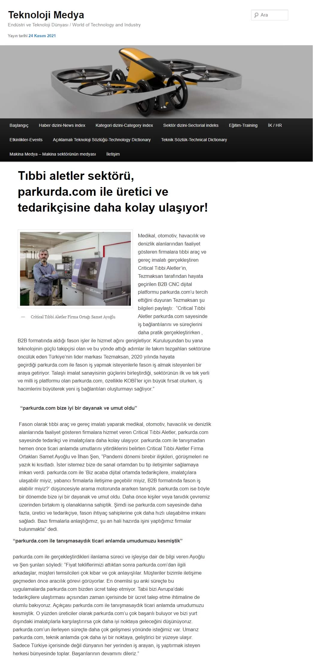 Tıbbi Aletler Sektörü, Parkurda.com İle Üretici ve Tedarikçisine Daha Kolay Ulaşıyor!